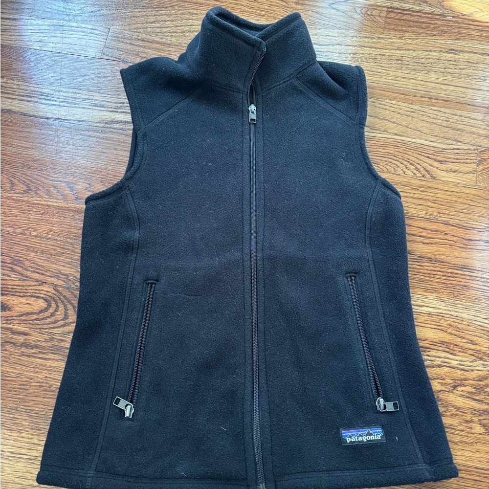 Patagonia womens xs Black Fleece Vest